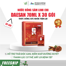 Nước Hồng Sâm Linh Chi Daesan Hàn Quốc 70ml x 30 gói