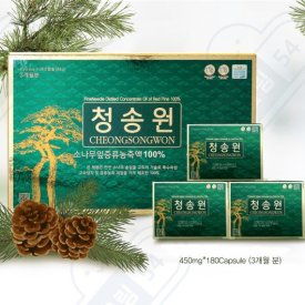 Tinh Dầu Thông Đỏ Cheongsongwon xanh (Hộp 180 viên-thùng 10 hộp)
