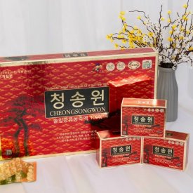 Tinh Dầu Thông Đỏ Cheongsongwon đỏ (Hộp 180 viên-thùng 10 hộp)