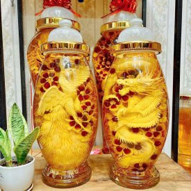 Rượu Sâm Phụng Hoàng Tài Lộc (N14-15Lit-Cao59,5Cm)